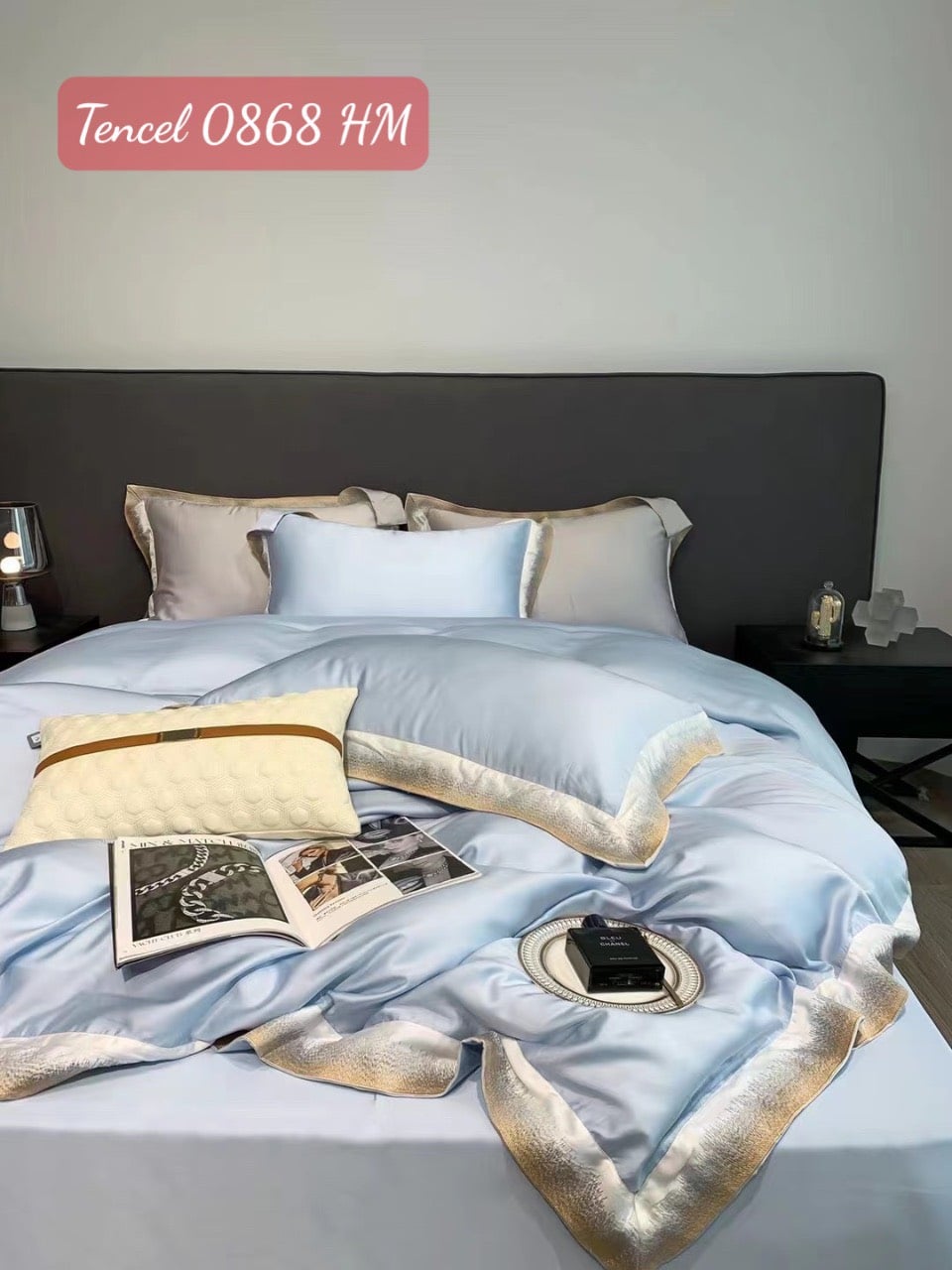 Bộ chăn ga gối Tencel cao cấp-0868HM 2 Bộ chăn ga gối Tencel cao cấp 0868HM.2