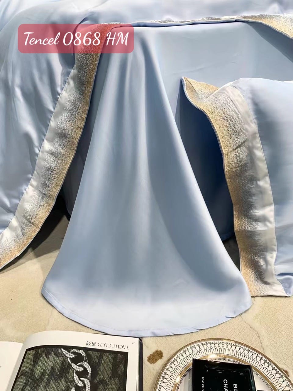 Bộ chăn ga gối Tencel cao cấp-0868HM 8 Bộ chăn ga gối Tencel cao cấp 0868HM.8