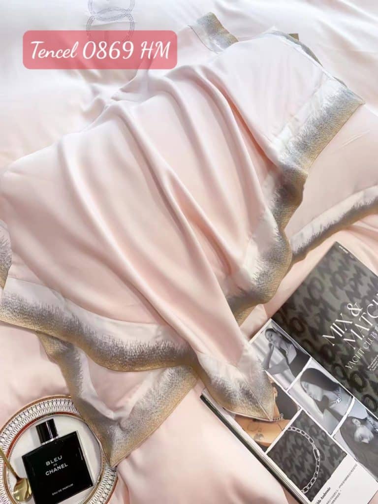 Bộ chăn ga gối Tencel cao cấp 0869HM.8