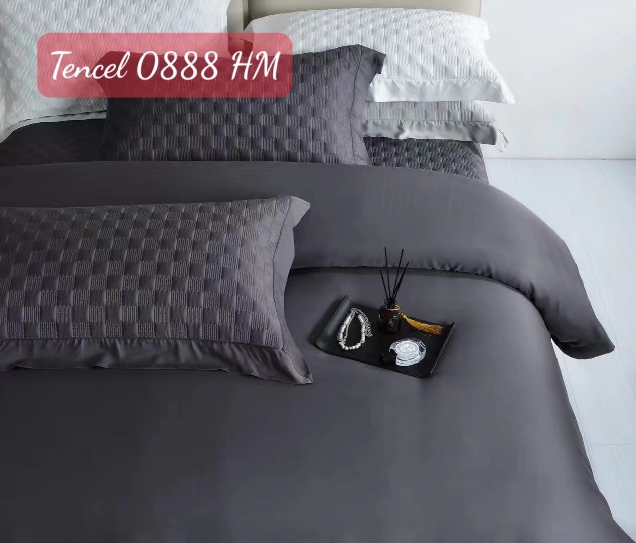 Bộ chăn ga gối Tencel cao cấp-0888HM 9 Bộ chăn ga gối Tencel cao cấp 0888HM.9