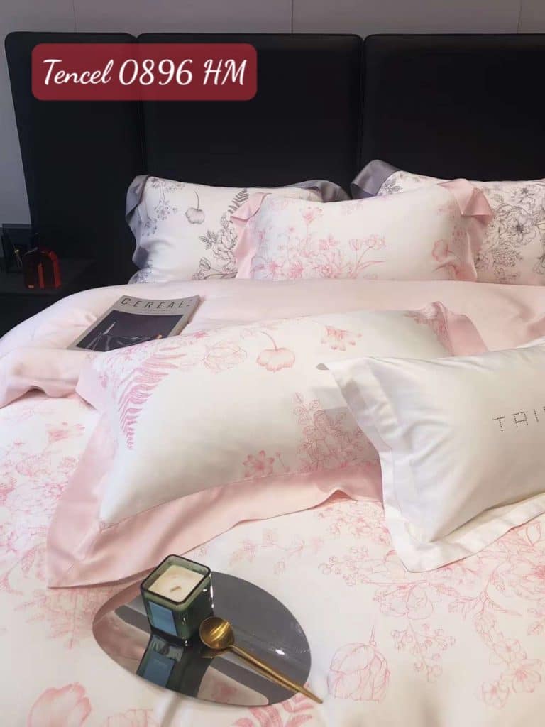 Bộ chăn ga gối Tencel cao cấp 0896HM.1