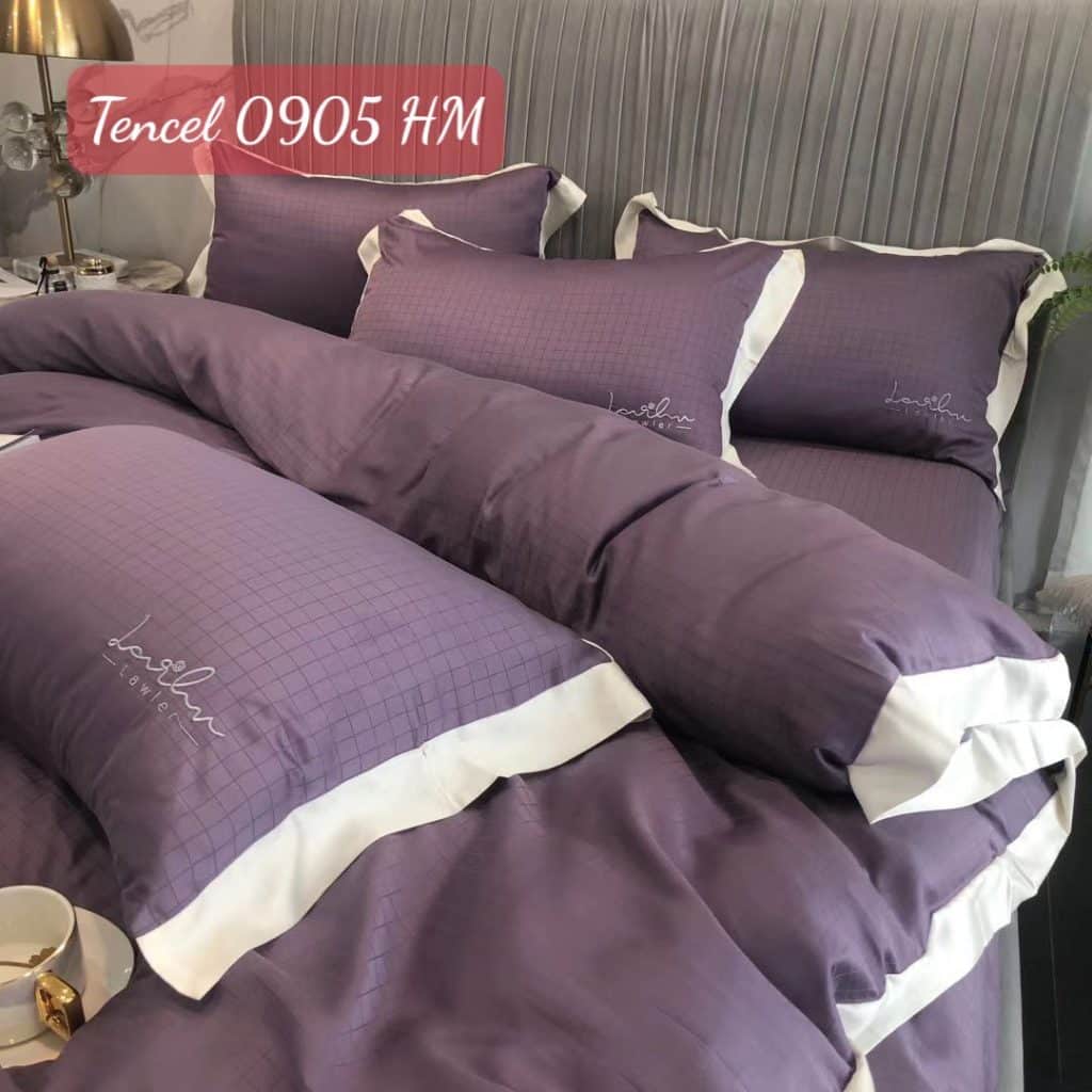 Bộ chăn ga gối Tencel cao cấp 0905HM.4