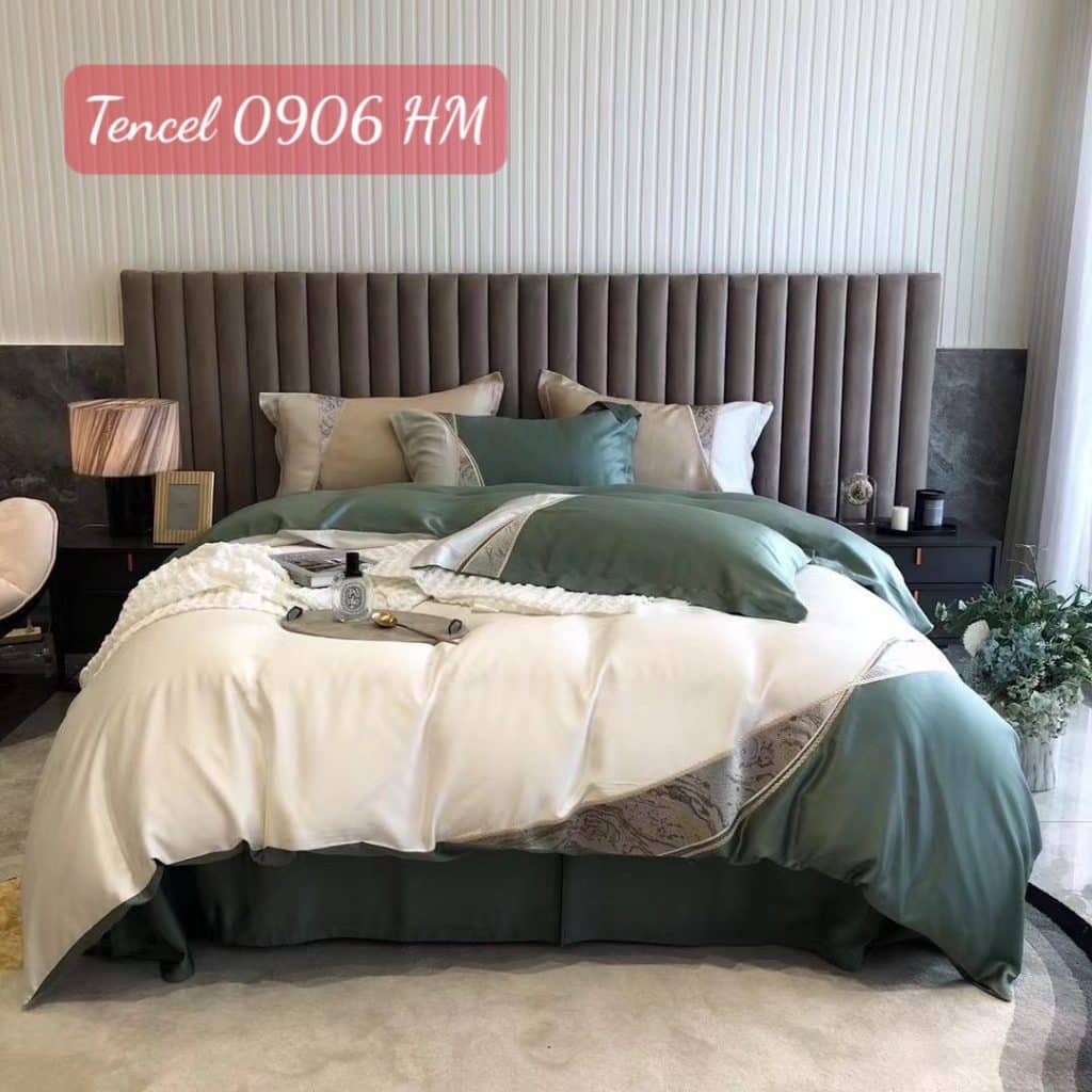 Bộ chăn ga gối Tencel cao cấp 0906HM.3