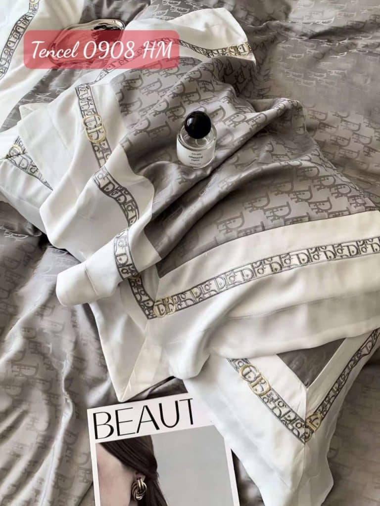 Bộ chăn ga gối Tencel cao cấp 0908HM.8