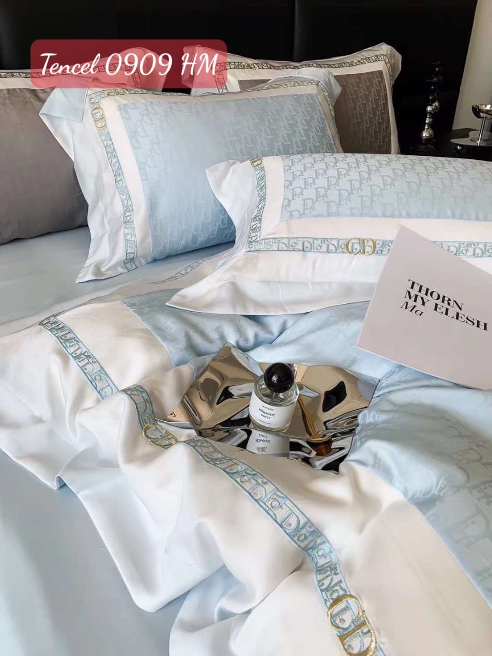 Bộ chăn ga gối Tencel cao cấp-0909HM 5 Bộ chăn ga gối Tencel cao cấp 0909HM.5