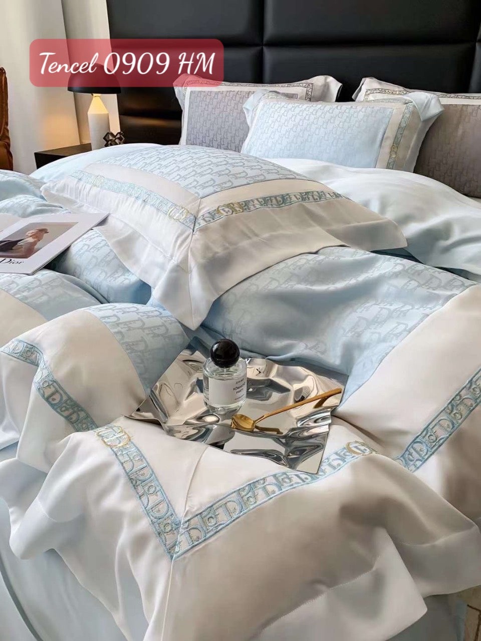 Bộ chăn ga gối Tencel cao cấp-0909HM 6 Bộ chăn ga gối Tencel cao cấp 0909HM.6