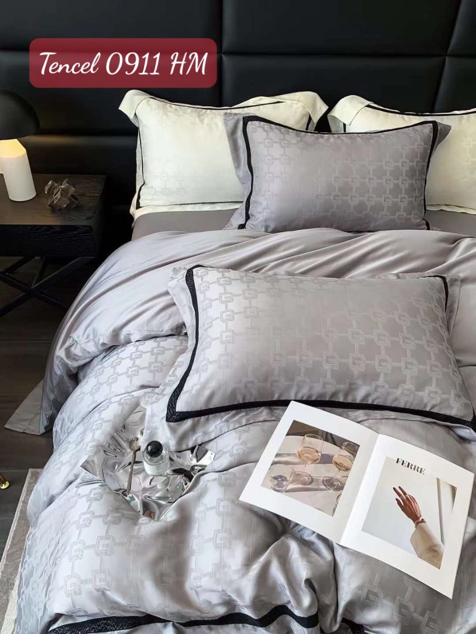 Bộ chăn ga gối Tencel cao cấp-0911HM 2 Bộ chăn ga gối Tencel cao cấp 0911HM.1