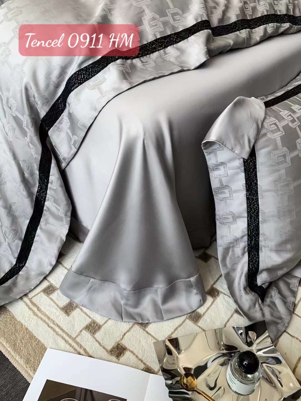 Bộ chăn ga gối Tencel cao cấp-0911HM 6 Bộ chăn ga gối Tencel cao cấp 0911HM.7