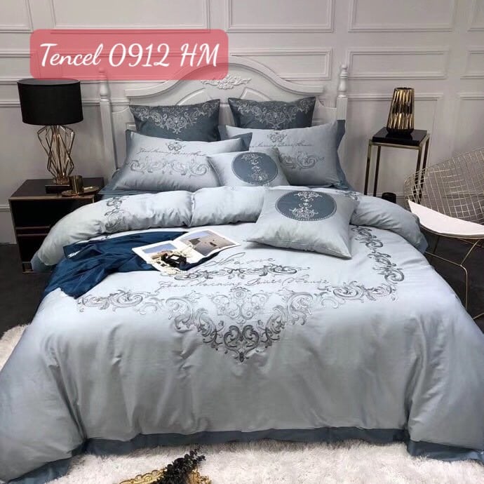 Bộ chăn ga gối Tencel cao cấp-0912HM 10 Bộ chăn ga gối Tencel cao cấp 0912HM.4