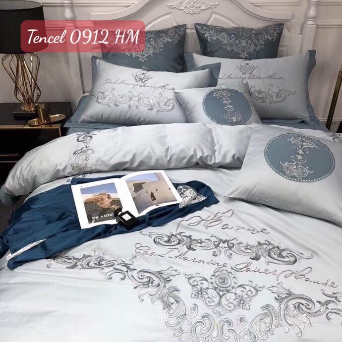 Bộ chăn ga gối Tencel cao cấp-0912HM 12 Bộ chăn ga gối Tencel cao cấp 0912HM.8