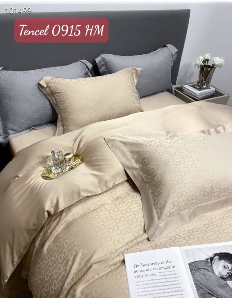 Bộ chăn ga gối Tencel cao cấp 0915HM.1