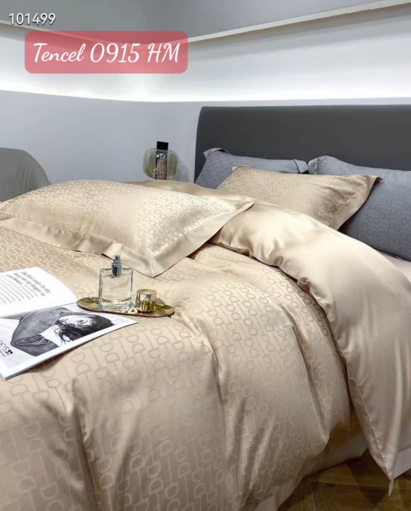 Bộ chăn ga gối Tencel cao cấp 0915HM.4