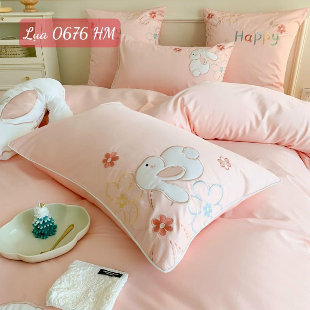 Bộ chăn ga gối Lụa 0676HM.5