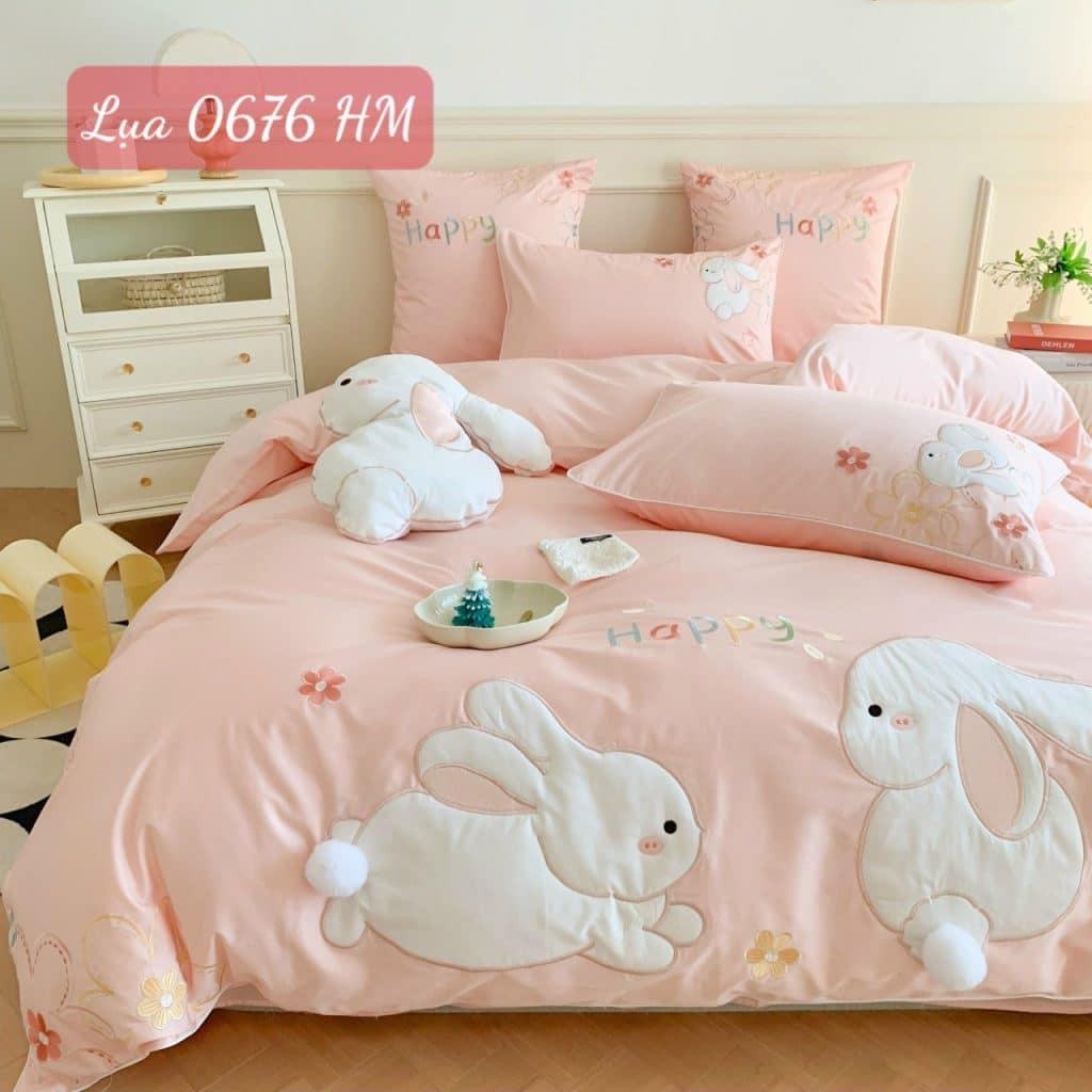 Bộ chăn ga gối Lụa 0676HM.6