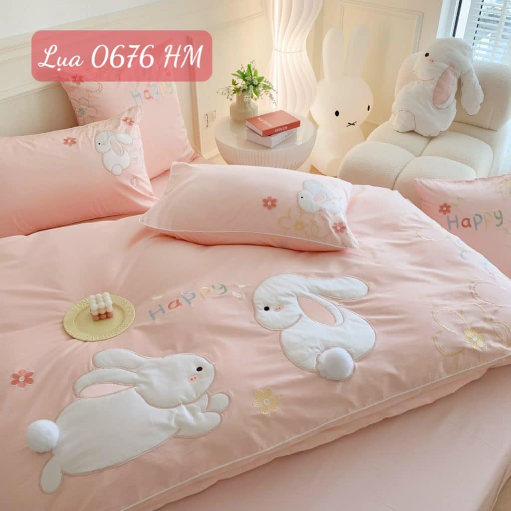 Bộ chăn ga gối Lụa 0676HM.9