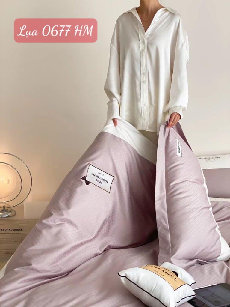 Bộ chăn ga gối Lụa 0677HM.5