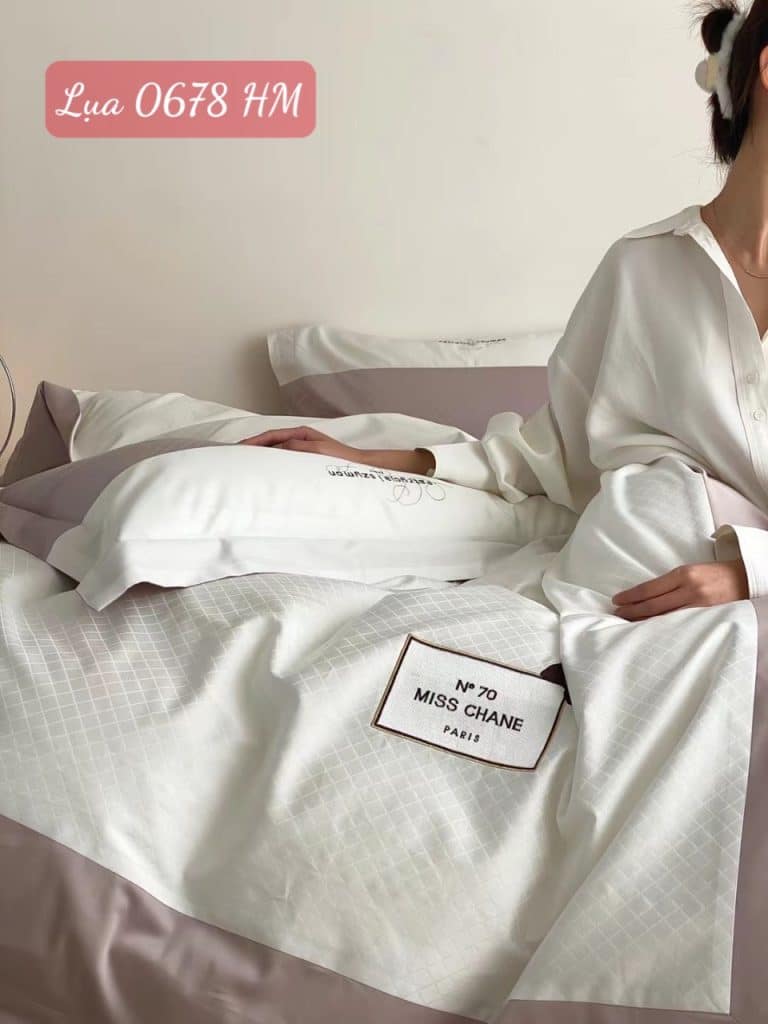 Bộ chăn ga gối Lụa cao cấp-0678HM 14 Bộ chăn ga gối Lụa 0678HM.7