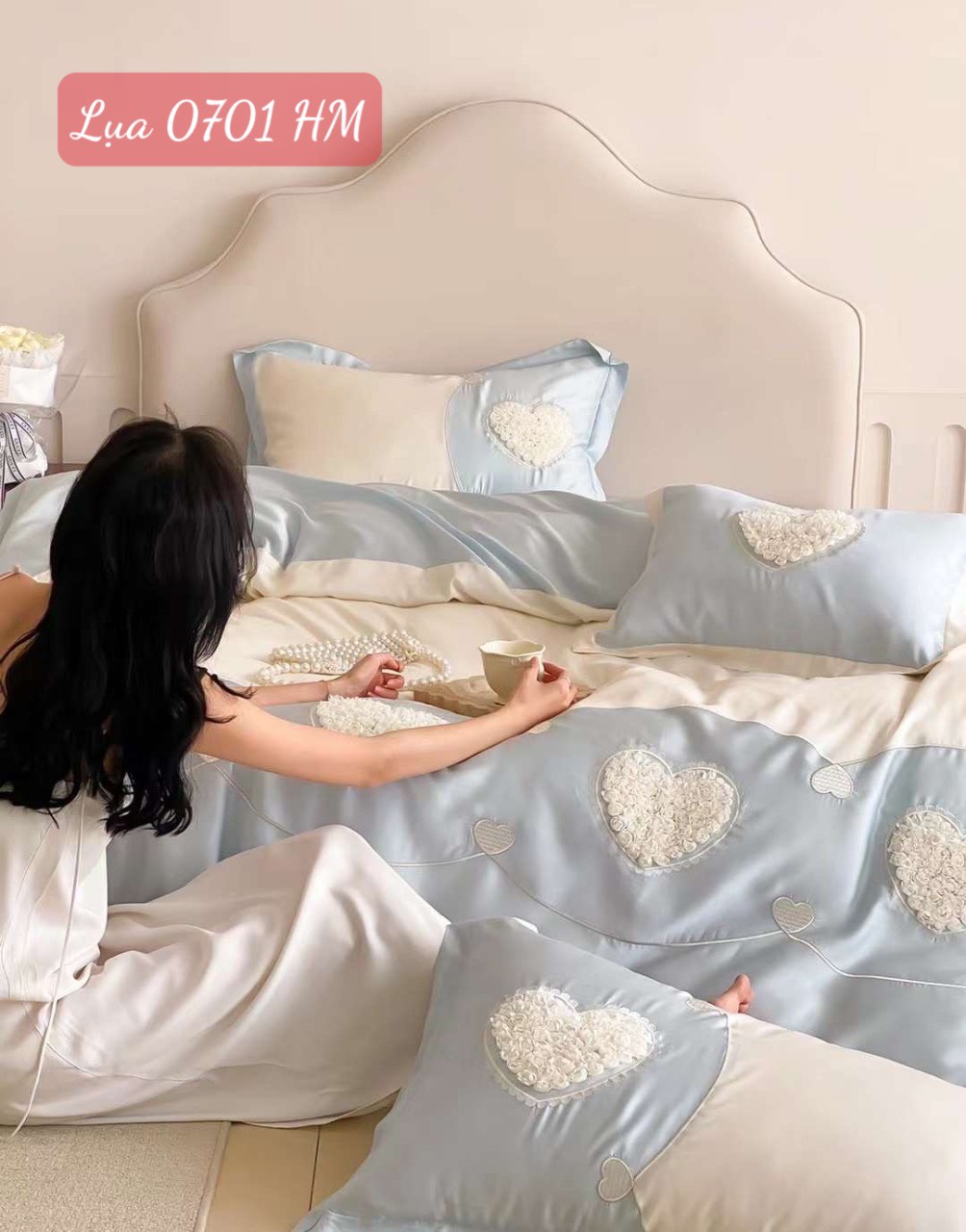 Bộ chăn ga gối Lụa 0701HM.9