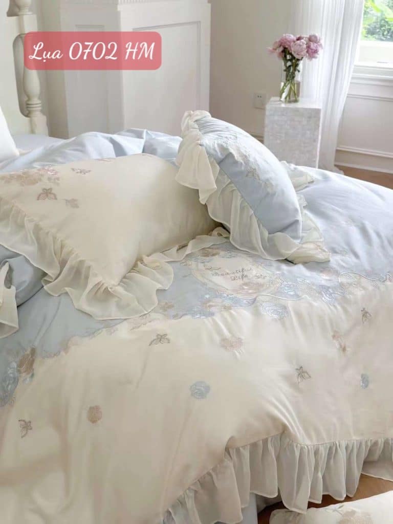 Bộ chăn ga gối Lụa 0702HM.7