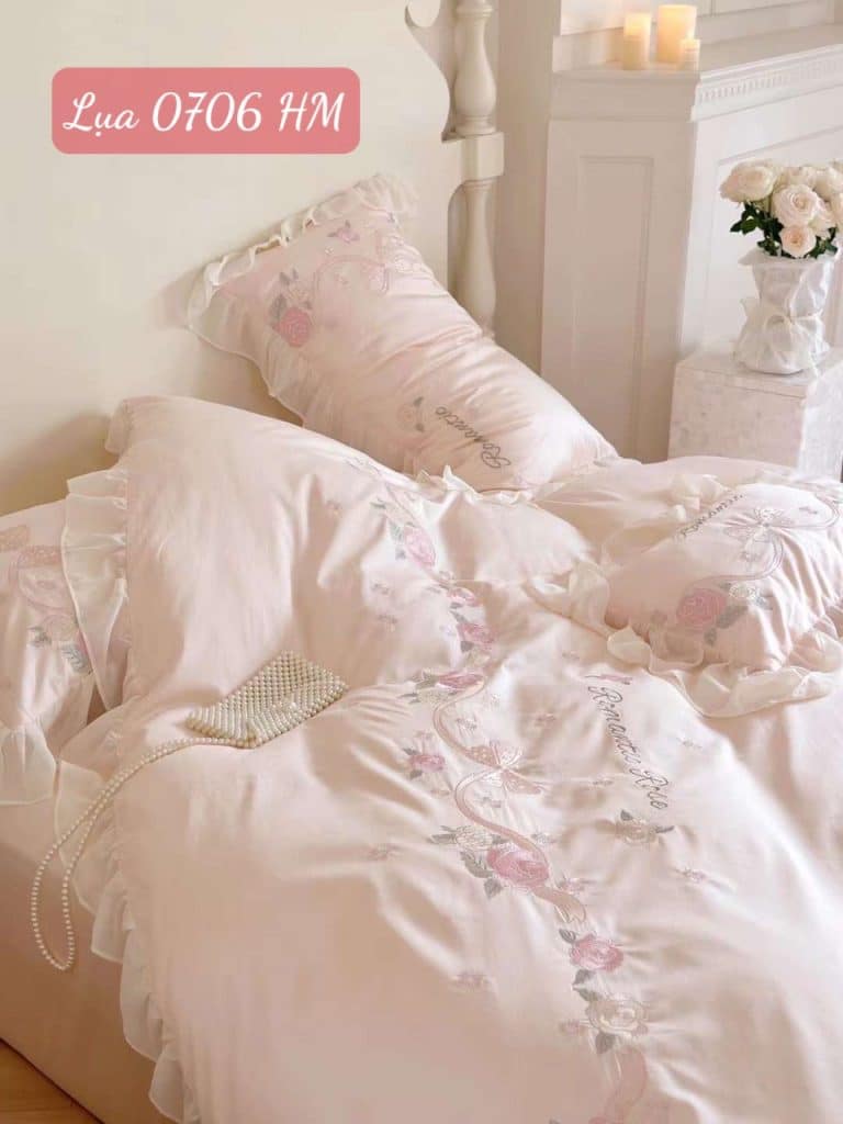 Bộ chăn ga gối Lụa 0706HM.5