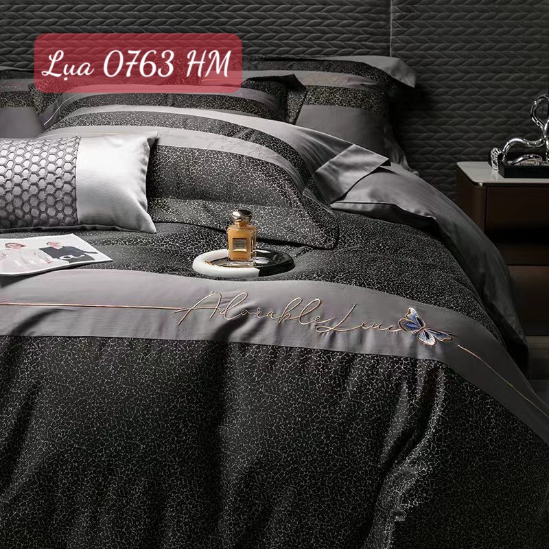 Bộ chăn ga gối Lụa cao cấp-0763HM 3 Bộ chăn ga gối Lụa 0763HM.2