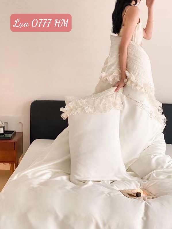 Bộ chăn ga gối Lụa cao cấp-0777HM 13 Bộ chăn ga gối Lụa 0777HM.2