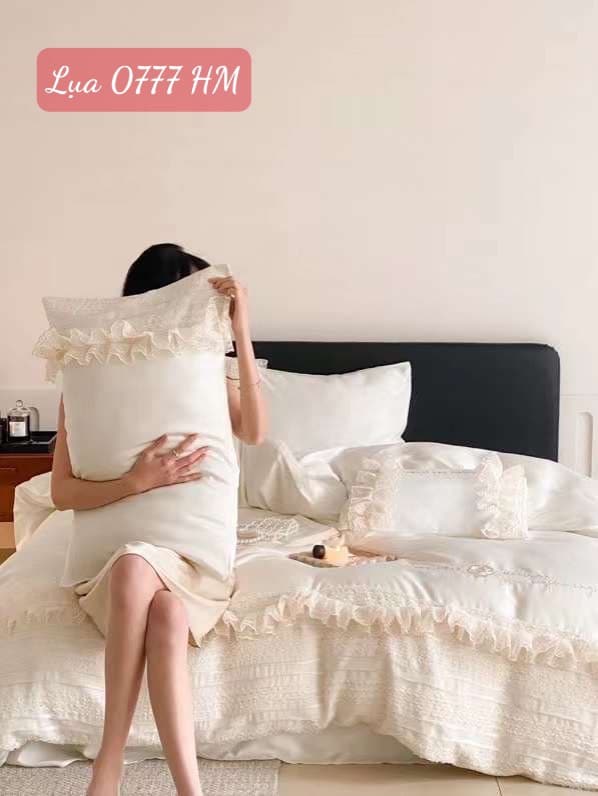 Bộ chăn ga gối Lụa cao cấp-0777HM 12 Bộ chăn ga gối Lụa 0777HM.5