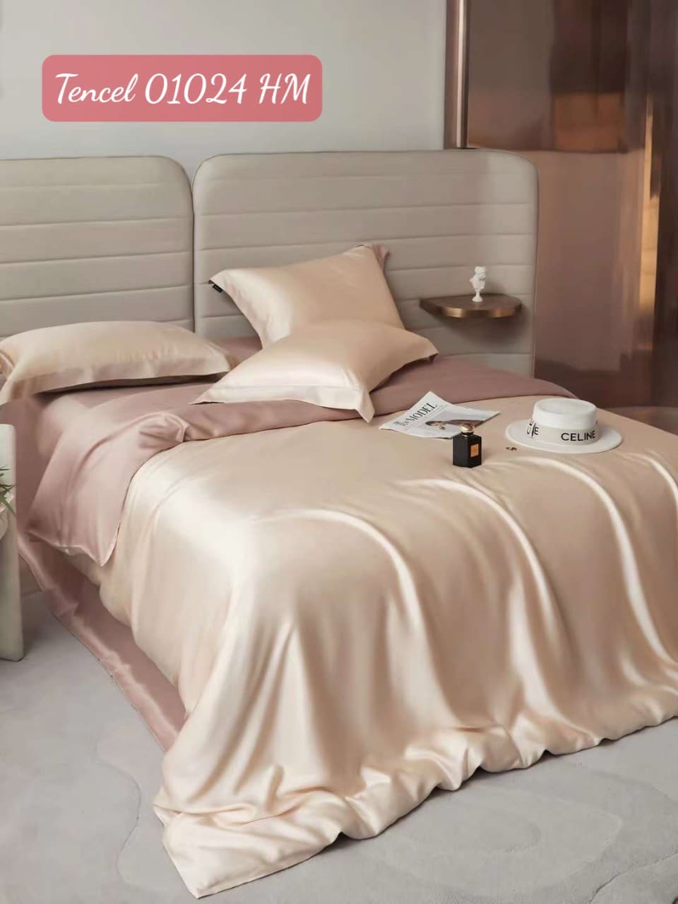 Bộ chăn ga gối Tencel 01024HM.3