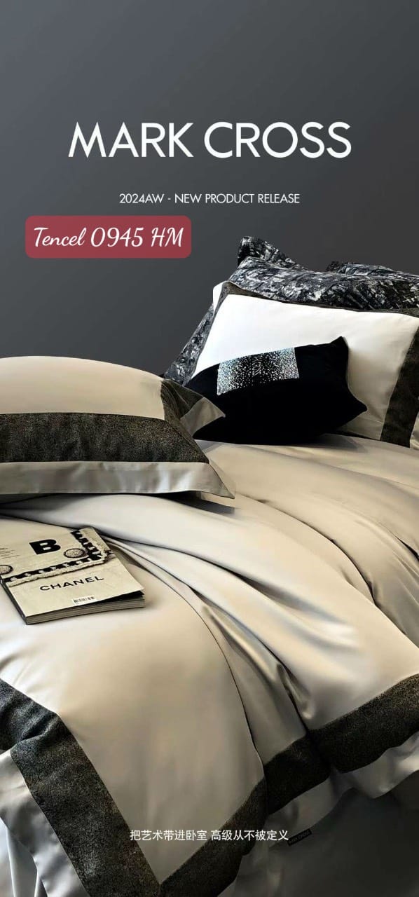 Bộ chăn ga gối Tencel cao cấp-0945HM 10 Bộ chăn ga gối Tencel 0945HM.1