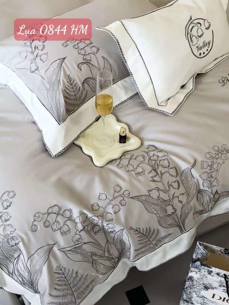 Bộ chăn ga gối Tencel cao cấp-0844HM 14 Bộ chăn ga gối lụa 0844HM.6