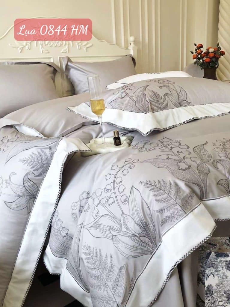 Bộ chăn ga gối Tencel cao cấp-0844HM 13 Bộ chăn ga gối lụa 0844HM.7