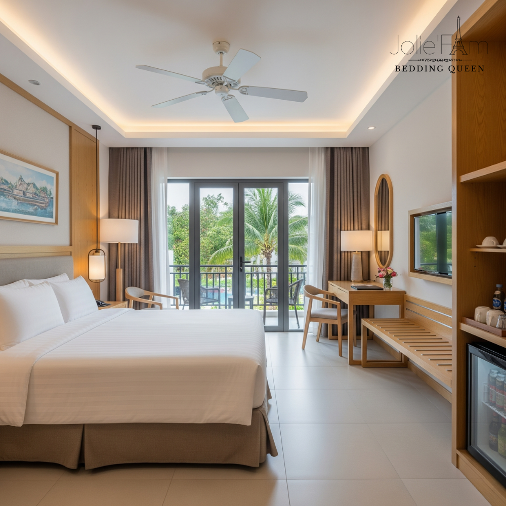 Mua Chăn Ga Gối Số Lượng Lớn – Cách Chọn Nguồn Hàng Uy Tín 16 Đa dạng màu sắc – phối tone riêng biệt, giúp thương hiệu khách sạn tạo dấu ấn thẩm mỹ độc quyền.
