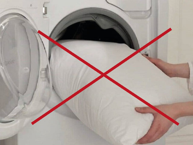 Gối cao su non có giặt máy được không?