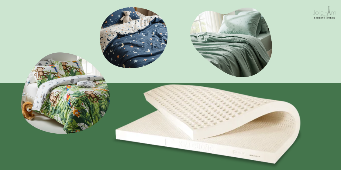 Đệm Cao Su Non – Ôm Sát Cơ Thể, Hỗ Trợ Xương Sống Bé