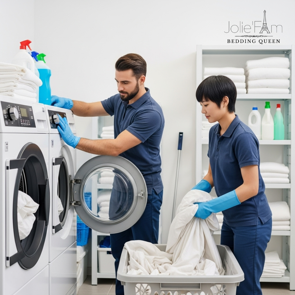Mạt Bụi Trong Chăn Ga – Kẻ Thù Vô Hình Với Sức Khỏe Của Bé 18 Tối ưu quy trình giặt – lược giản từng khâu để tăng hiệu suất
