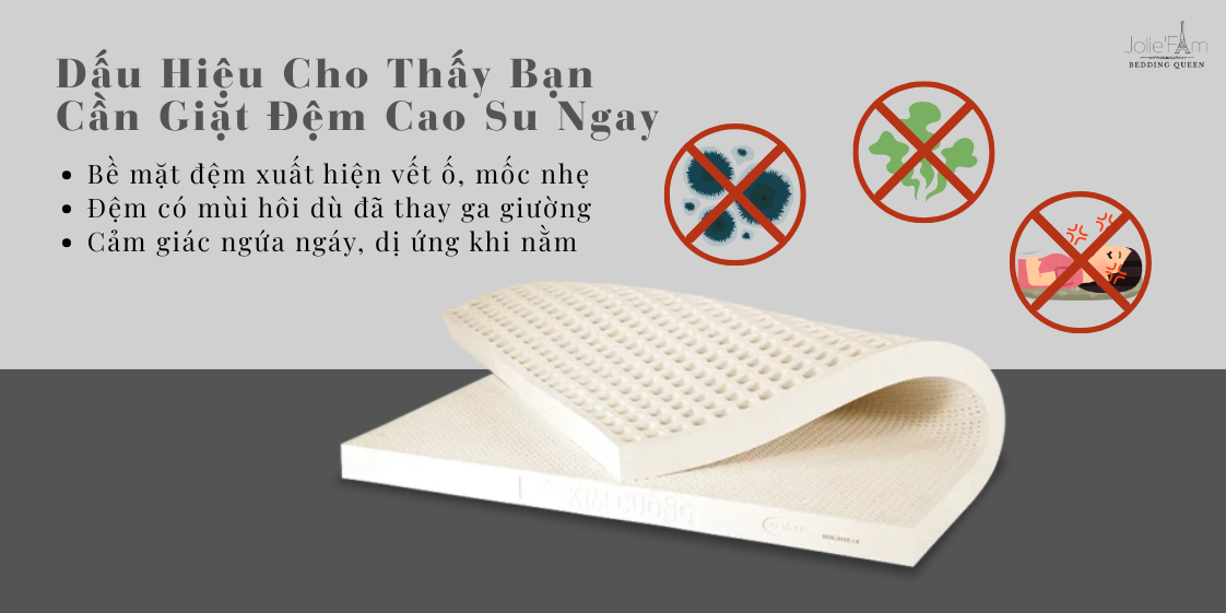 Hướng Dẫn Giặt Đệm Cao Su Tại Nhà Đúng Cách – Sạch Sâu, Khô Nhanh 10 Dấu Hiệu Cho Thấy Bạn Cần Giặt Đệm Cao Su Ngay