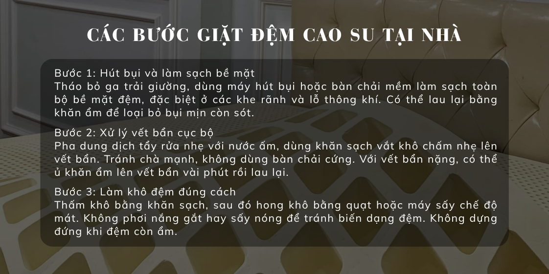 Hướng Dẫn Giặt Đệm Cao Su Tại Nhà Đúng Cách – Sạch Sâu, Khô Nhanh 12 Các Bước Giặt Đệm Cao Su Tại Nhà