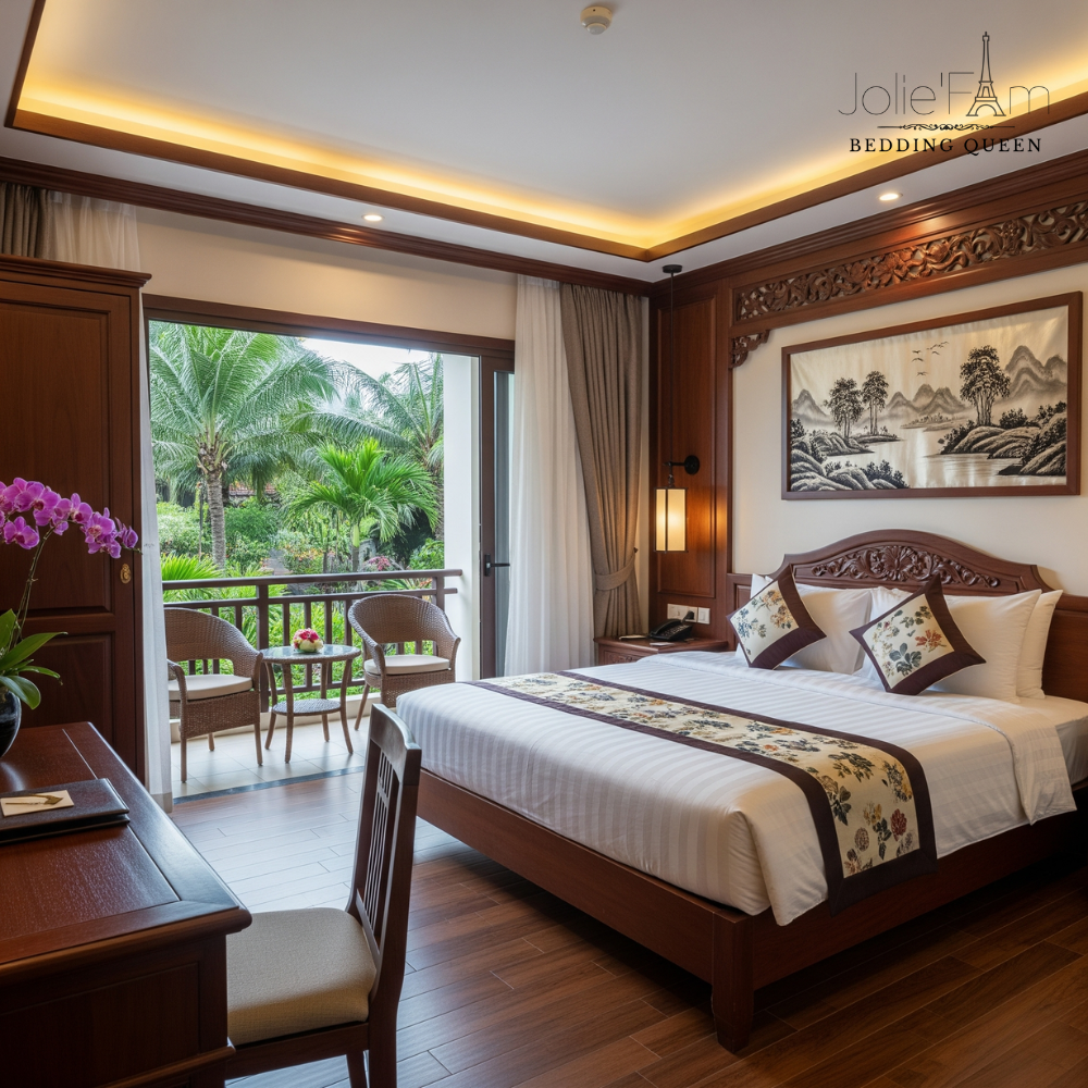 Bí quyết lựa chọn và phối hợp chăn ga gối cao cấp để biến phòng ngủ thành resort
