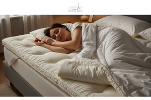 Một trong những lợi ích lớn nhất của nệm topper chính là khả năng giảm đau lưng và nâng đỡ cột sống.
