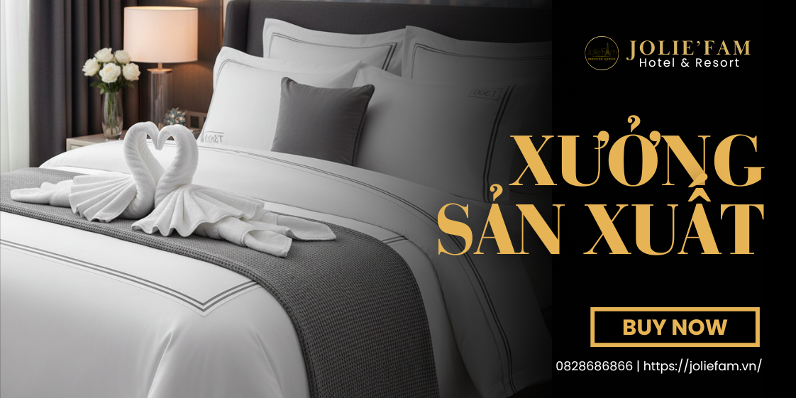 Khăn khách sạn Jolie’Fam được sản xuất từ 100% cotton sợi dài, mang đến sự mềm mại, thấm hút vượt trội và an toàn cho da, kể cả da nhạy cảm.