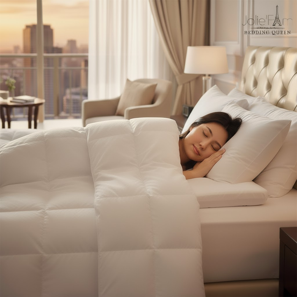 Nhờ cấu trúc sợi siêu nhỏ, vải microfiber tạo nên bề mặt mịn màng, nâng niu làn da.