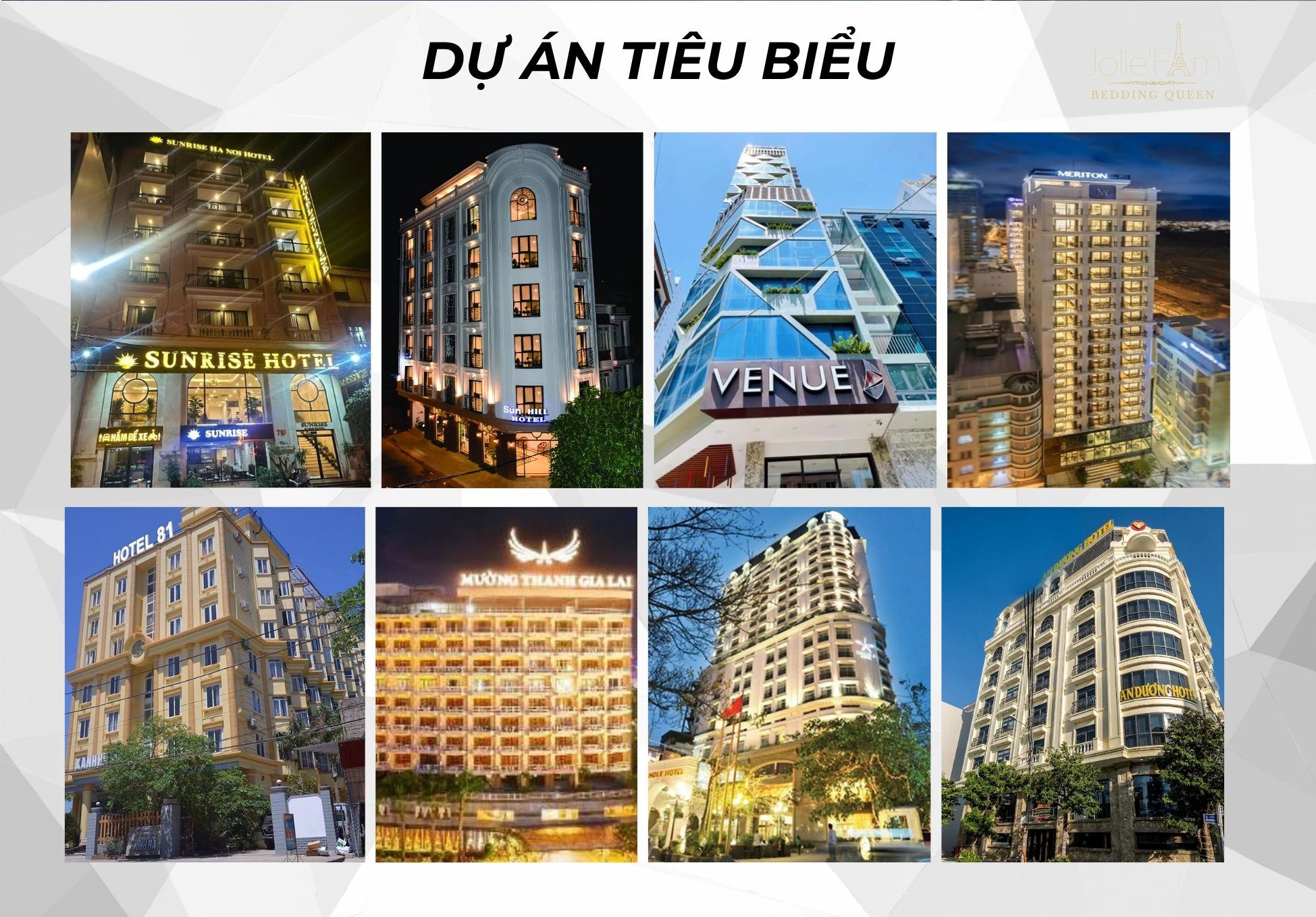 Nhà Cung Cấp & Báo Giá Dự Án Đồ Dùng Phòng Tắm Khách Sạn: Bí Quyết Tối Ưu Chi Phí Từ Xưởng Sản Xuất 8 Liên hệ trực tiếp với Jolie'Fam để nhận báo giá chi tiết các dự án khách sạn nhà nghỉ