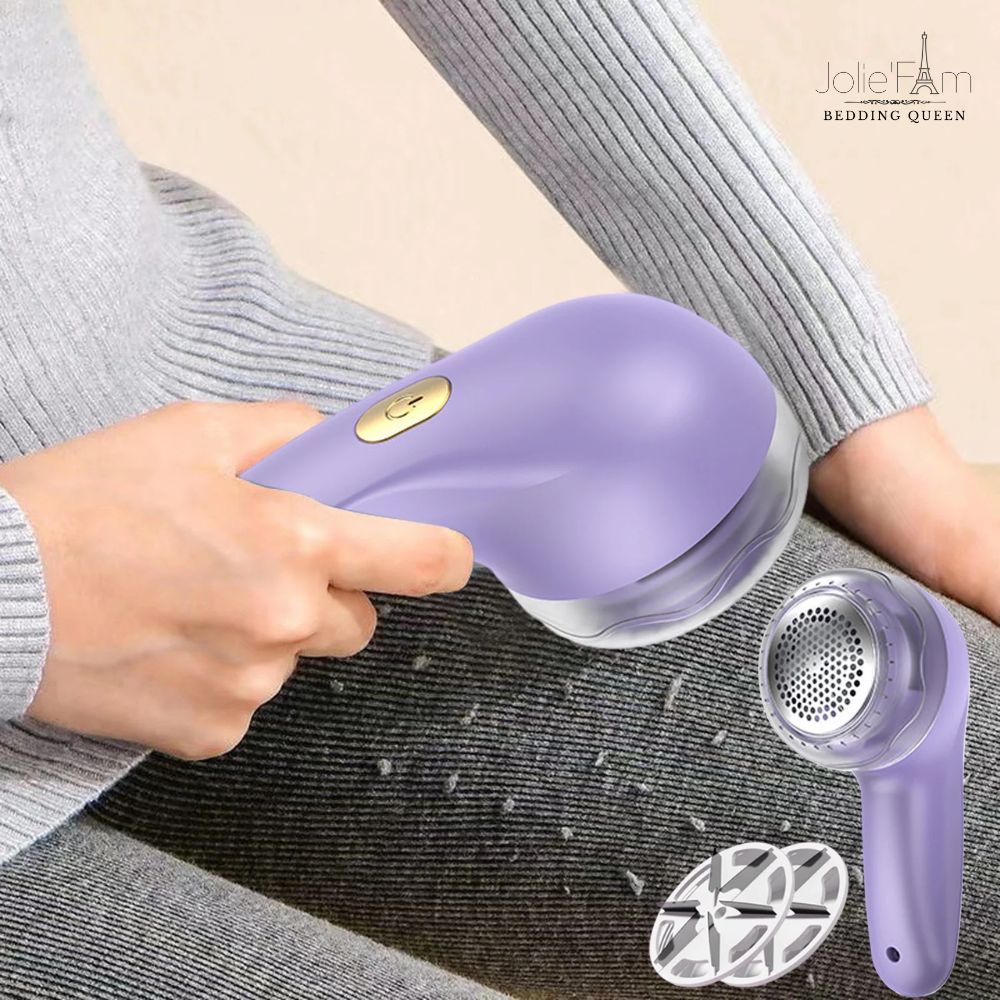 Dùng máy cắt lông xù (Fabric Shaver): Đây là công cụ hiệu quả và an toàn nhất, giúp loại bỏ các nốt sần mà không làm hỏng bề mặt vải bên dưới.