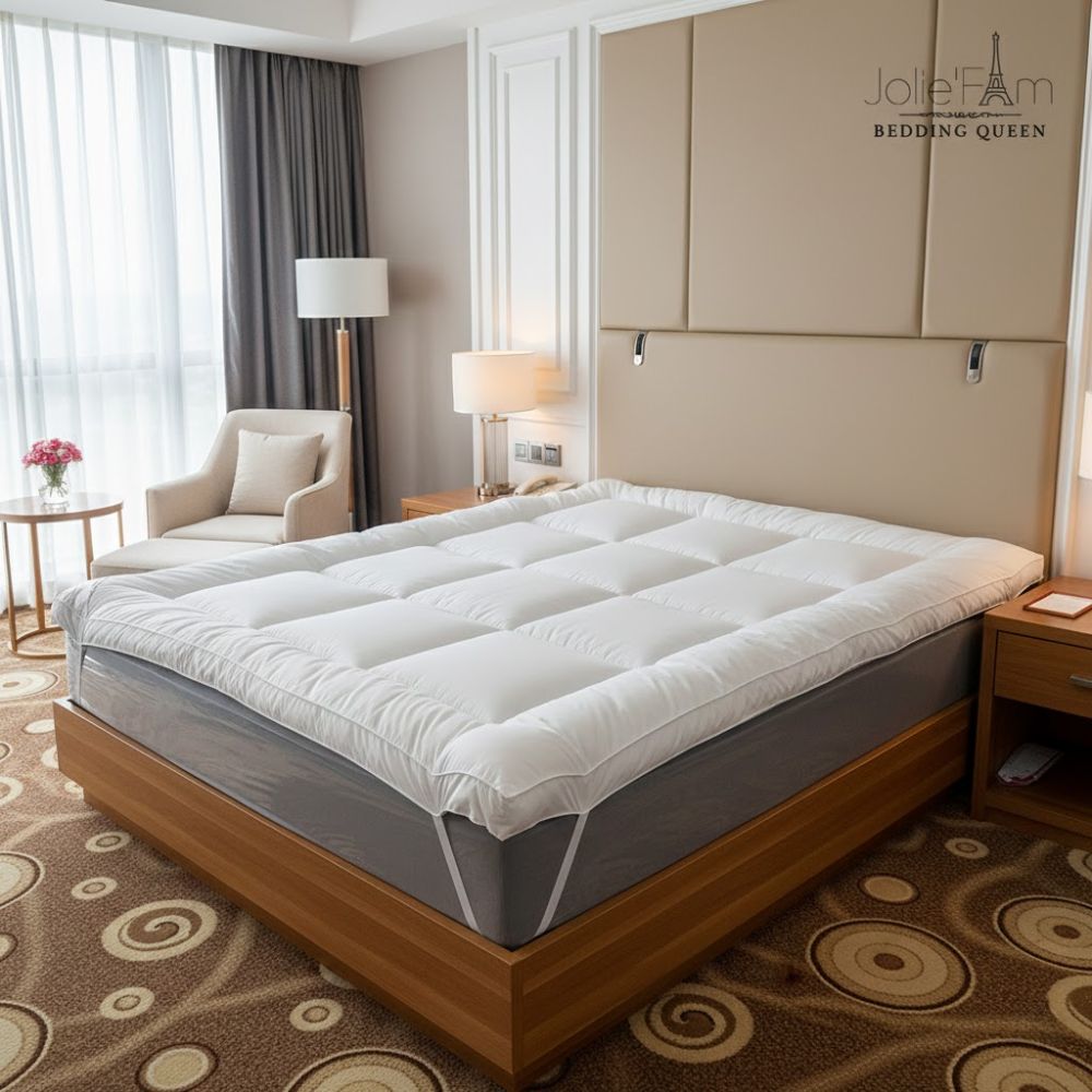 Mua Topper Microfiber Cho Khách Sạn: Hướng Dẫn Chọn Đúng Chuẩn 5 Sao 5 Với cấu trúc sợi siêu mảnh, mật độ cao, topper Microfiber mang lại cảm giác êm ái tựa lông vũ tự nhiên nhưng lại sở hữu nhiều ưu điểm vượt trội