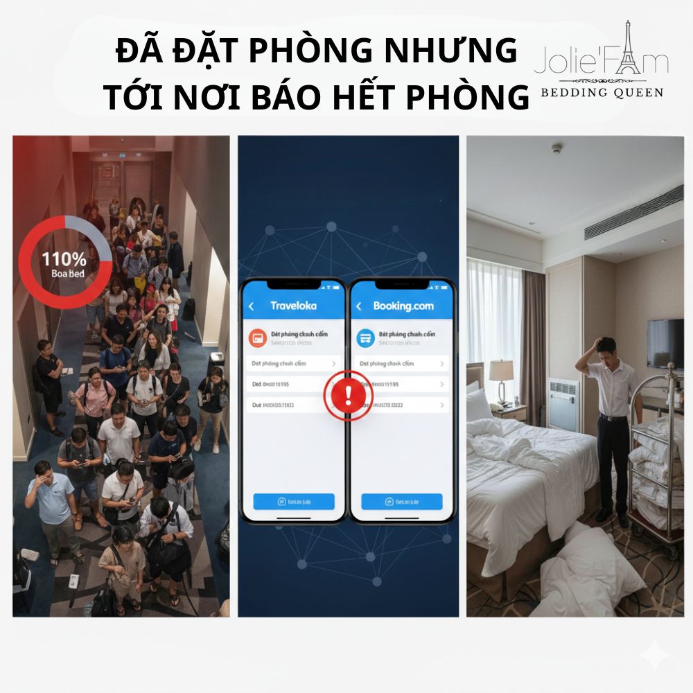 Overbooking, lỗi đồng bộ hệ thống hay sự cố vận hành nội bộ đều có thể khiến phòng “biến mất” phút chót. Hiểu rõ nguyên nhân để biết cách bảo vệ quyền lợi khi đặt phòng online.