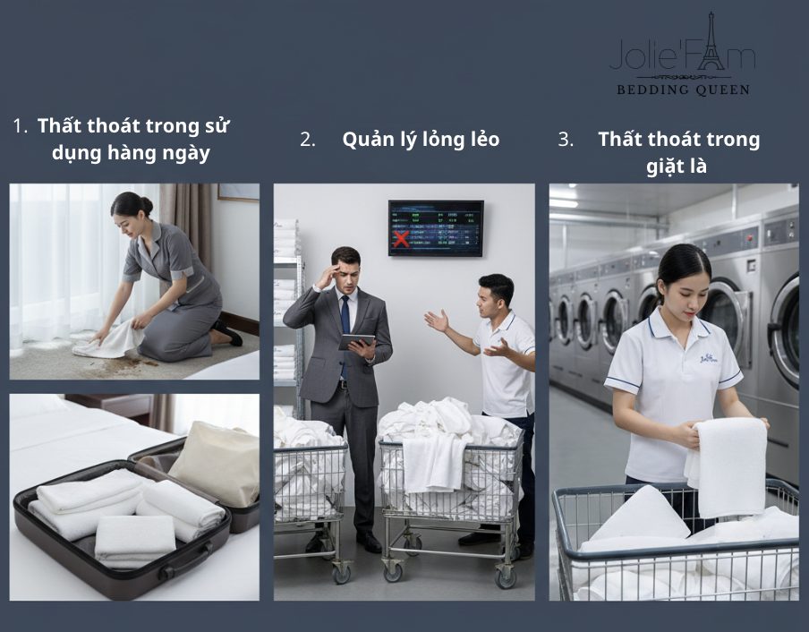 Một hệ thống quản lý đồ vải chặt chẽ chính là chìa khóa giúp khách sạn kiểm soát chi phí và duy trì tiêu chuẩn phục vụ bền vững.