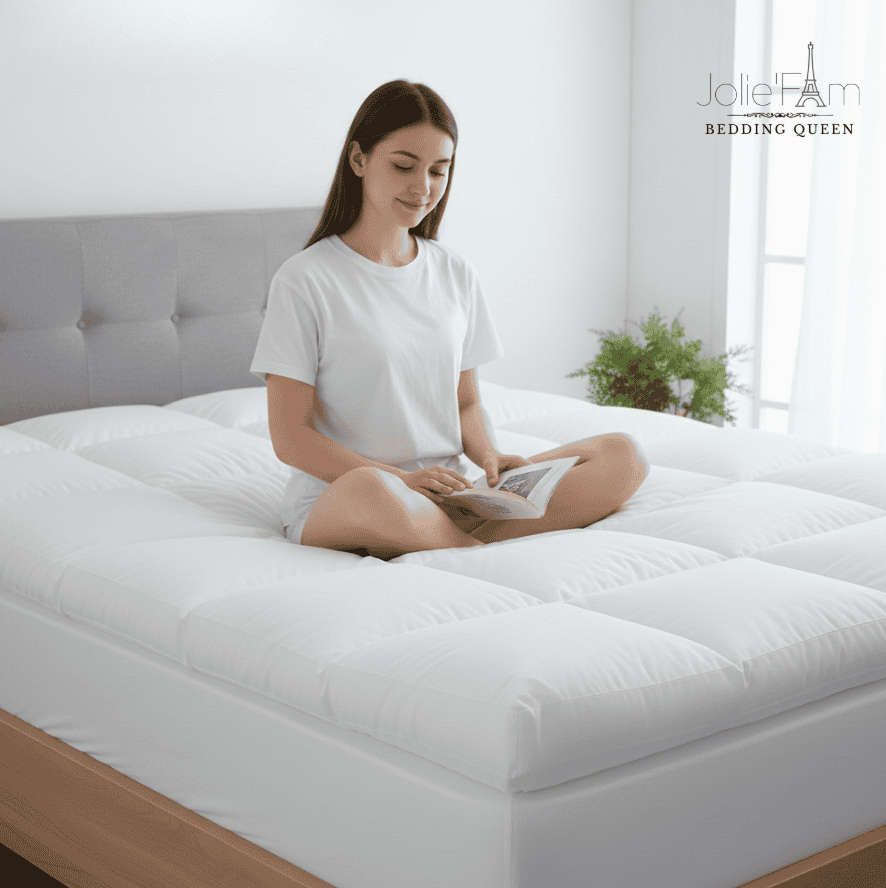 Cách Chọn Topper Khách Sạn Theo Phân Khúc Phòng 9 Khi chọn topper khách sạn, mật độ bông, chất liệu sợi và kỹ thuật chần quyết định trực tiếp đến độ phồng, độ bền và khả năng nâng đỡ ổn định theo thời gian.